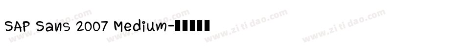 SAP Sans 2007 Medium字体转换